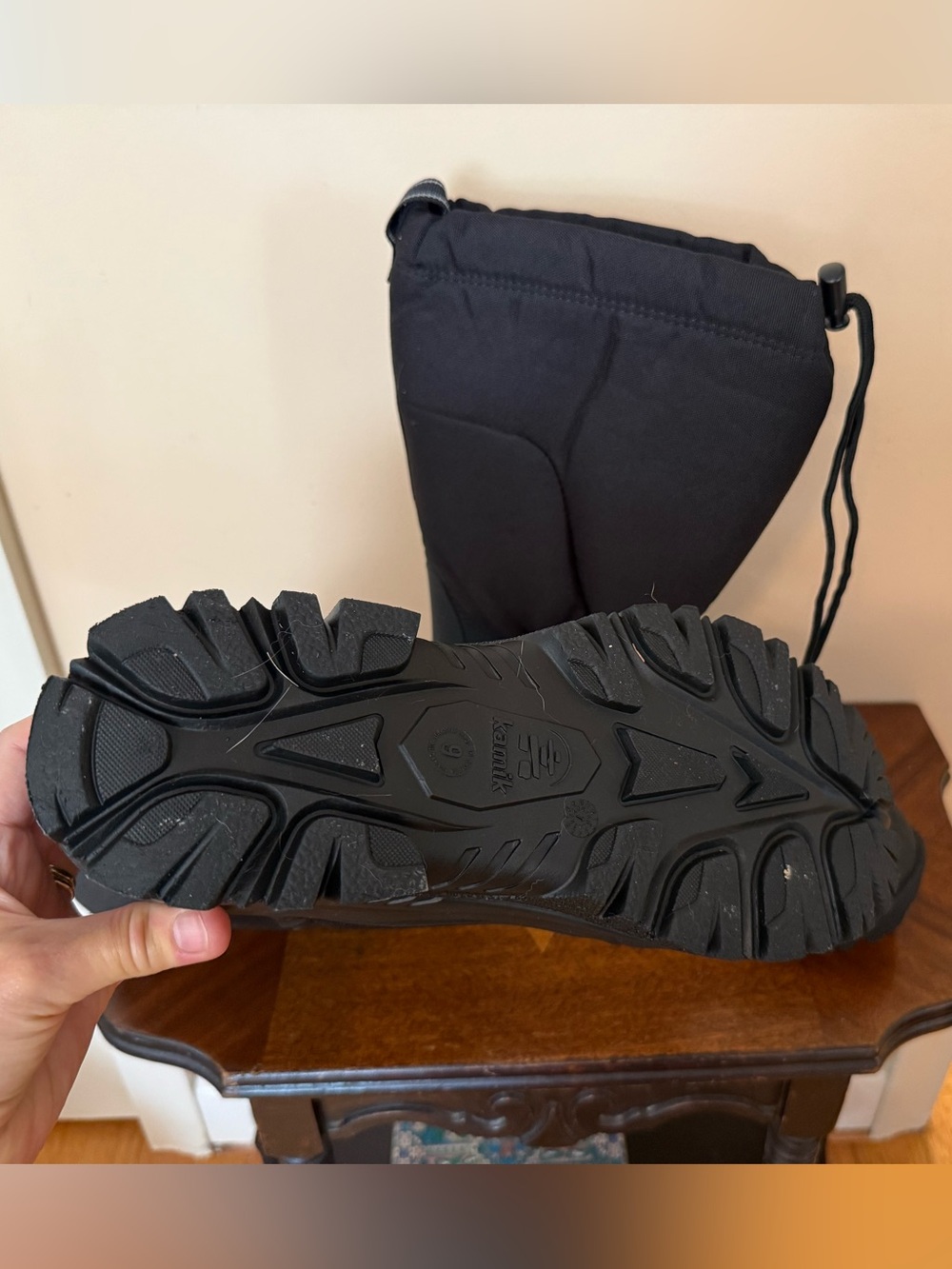 Kamik Black Men’s Winter Snow Boot - Greenbay 4 - Picture 6 of 9